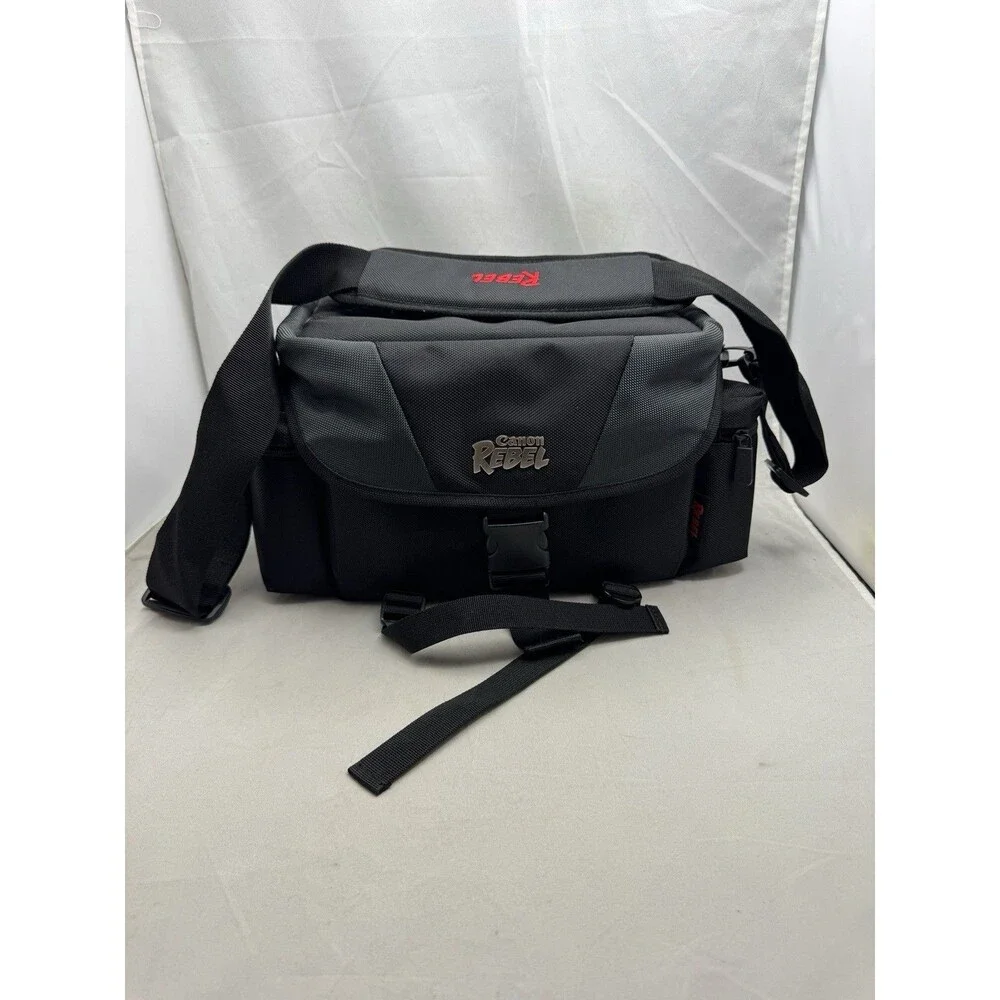 Canon Rebel Camera Bag Carrying Case Padded DSLR Digital Shoulder Strap